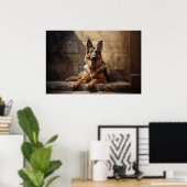 Deutscher Schäferhund Poster (Heimbüro)