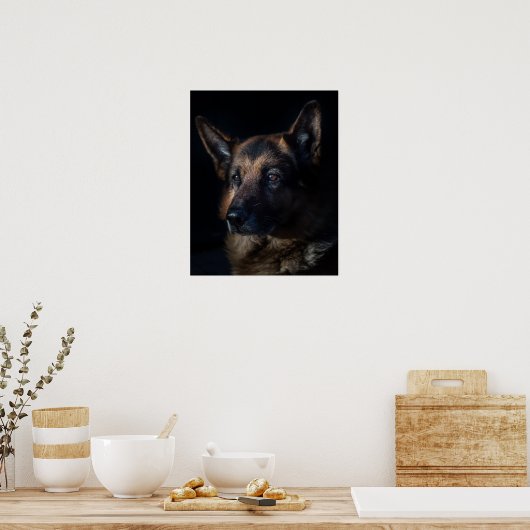 Deutscher Schäferhund Poster (Küche)