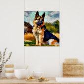 Deutscher Schäferhund Poster (Küche)
