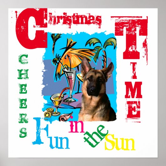 Deutscher Schäferhund Poster (Vorne)