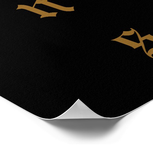 Deutscher Schäferhund Poster (Ecke)