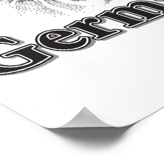 Deutscher Schäferhund Poster (Ecke)