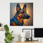 Deutscher Schäferhund Poster (Heimbüro)