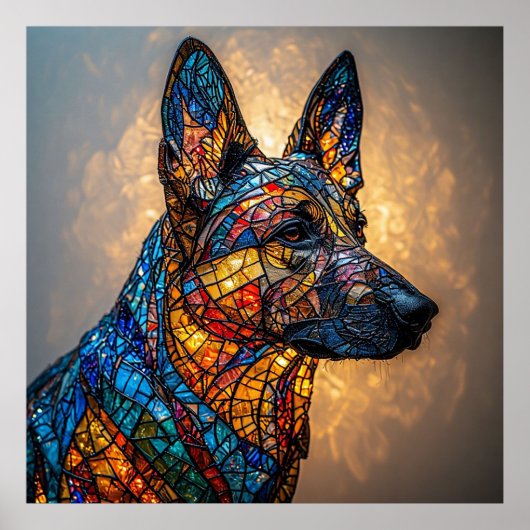 Deutscher Schäferhund Poster (Vorne)