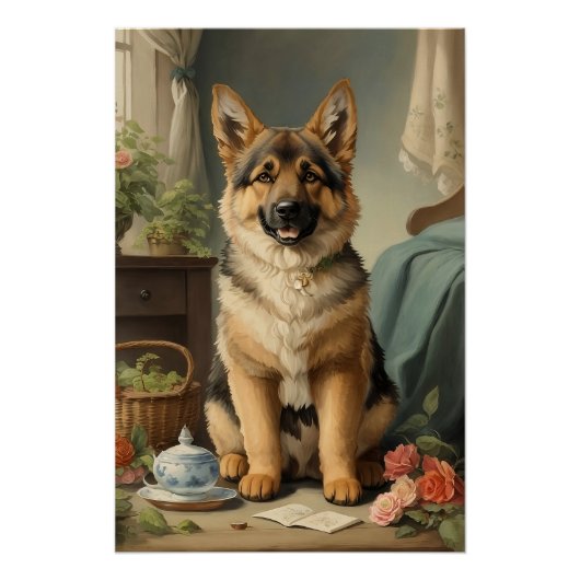 Deutscher Schäferhund Poster (Vorderseite)