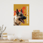 Deutscher Schäferhund Poster (Küche)