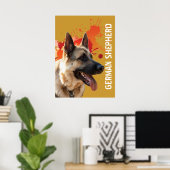 Deutscher Schäferhund Poster (Heimbüro)
