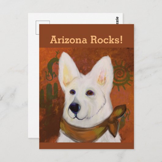 Deutscher Schäferhund Postkarte (Vorne/Hinten)