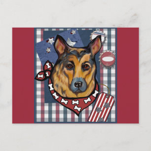 DEUTSCHER SCHÄFERHUND POSTKARTE