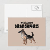 Deutscher Schäferhund Postkarte (Vorne/Hinten)