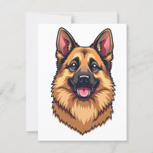 Deutscher Schäferhund Postkarte