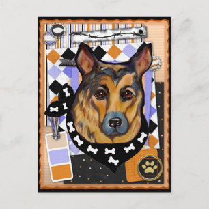 DEUTSCHER SCHÄFERHUND POSTKARTE