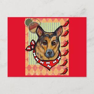 DEUTSCHER SCHÄFERHUND POSTKARTE