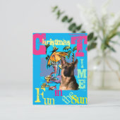 Deutscher Schäferhund Postkarte (Stehend Vorderseite)