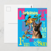 Deutscher Schäferhund Postkarte (Vorne/Hinten)