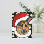 DEUTSCHER SCHÄFERHUND POSTKARTE (Stehend Vorderseite)