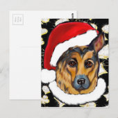 DEUTSCHER SCHÄFERHUND POSTKARTE (Vorne/Hinten)