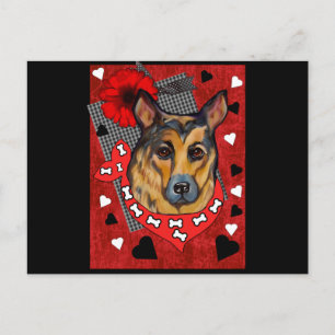 DEUTSCHER SCHÄFERHUND POSTKARTE
