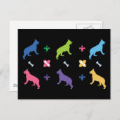 Deutscher Schäferhund Postkarte (Vorne/Hinten)