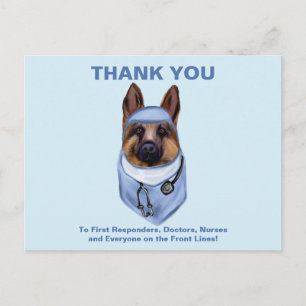 Deutscher Schäferhund Postkarte