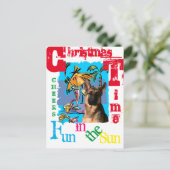 Deutscher Schäferhund Postkarte (Stehend Vorderseite)