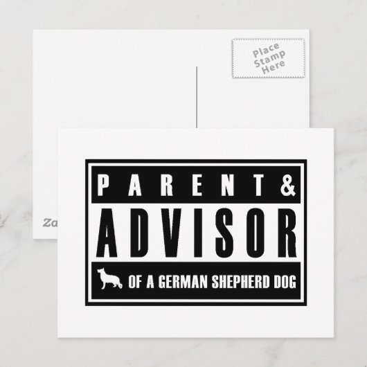 Deutscher Schäferhund Postkarte (Vorne/Hinten)