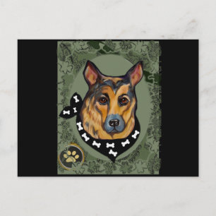Deutscher Schäferhund Postkarte