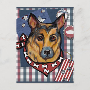 DEUTSCHER SCHÄFERHUND POSTKARTE