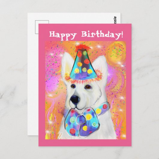 Deutscher Schäferhund Postkarte (Vorne/Hinten)