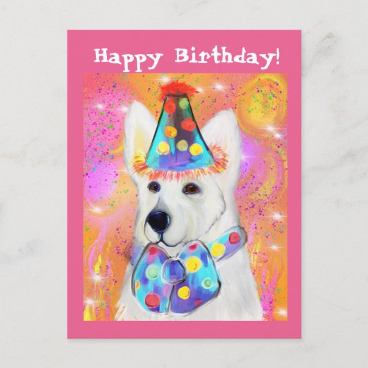 Deutscher Schäferhund Postkarte (Vorderseite)