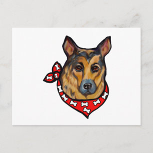 DEUTSCHER SCHÄFERHUND POSTKARTE