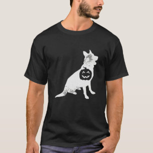Deutscher Schäferhund Pumpkin Lazy Halloween Kostü T-Shirt