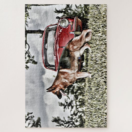 Deutscher Schäferhund Puzzle (Vertikal)