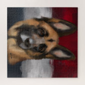 Deutscher Schäferhund Puzzle (Horizontal)