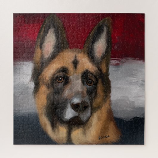 Deutscher Schäferhund Puzzle (Vertikal)