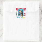 Deutscher Schäferhund Quadratischer Aufkleber (Tasche)