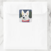 Deutscher Schäferhund Quadratischer Aufkleber (Tasche)