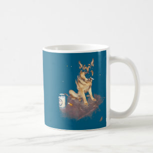 Deutscher Schäferhund Rauchen Meme Lustiger Rauche Kaffeetasse