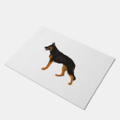 Deutscher Schäferhund Red Black Blanket Fußmatte (Schrägansicht)