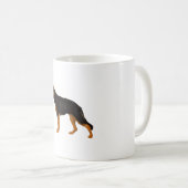 Deutscher Schäferhund Red Black Blanket Kaffeetasse (VorderseiteRechts)