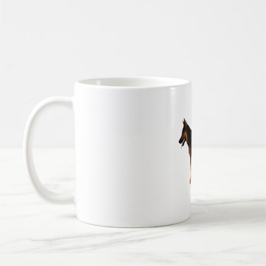 Deutscher Schäferhund Red Black Blanket Kaffeetasse (Links)