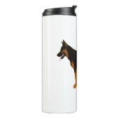 Deutscher Schäferhund Red Black Blanket Thermosbecher (Nach links gedreht)