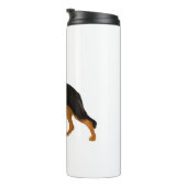 Deutscher Schäferhund Red Black Blanket Thermosbecher (Nach rechts gedreht)