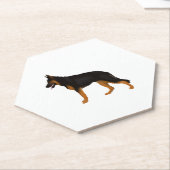 Deutscher Schäferhund Red Black Blanket Untersetzer (angewinkelt)