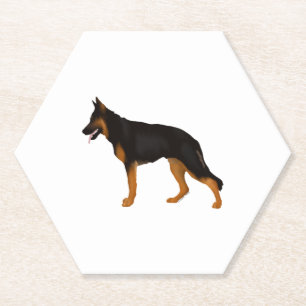 Deutscher Schäferhund Red Black Blanket Untersetzer