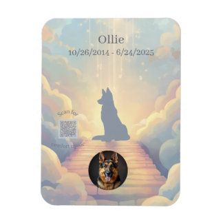 Deutscher Schäferhund Regenbogenbrücke Magnet