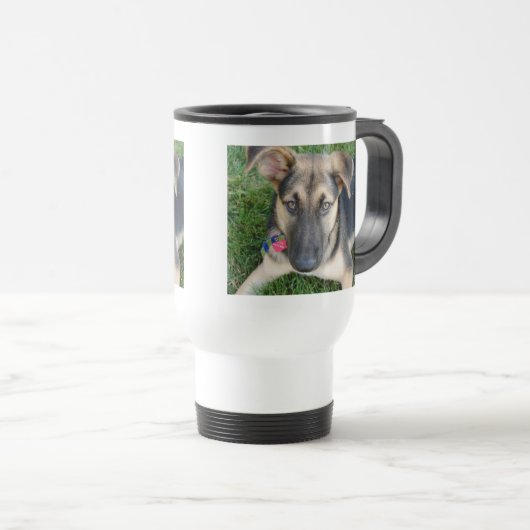 Deutscher Schäferhund Reisebecher (VorderseiteRechts)