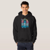 Deutscher Schäferhund Retro Hoodie (Vorne ganz)