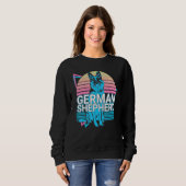Deutscher Schäferhund Retro Sweatshirt (Vorne ganz)