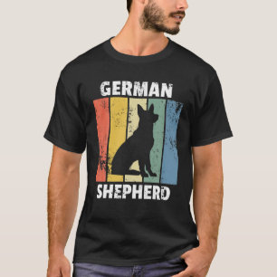 Deutscher Schäferhund Retro Vintag Dog Design T-Shirt